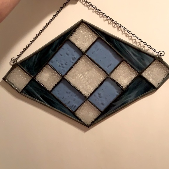 Handmade Fused Glass Window Hanging Decor - Picture 1 of 3